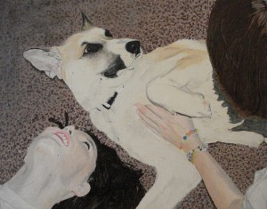 Playing With Ginger painting sarah farr