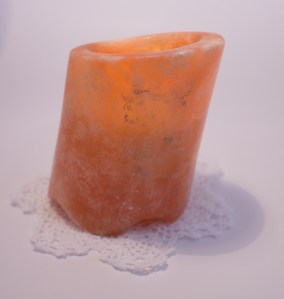 Alabaster Candle Holder with candle - Sarah Farr - age 22